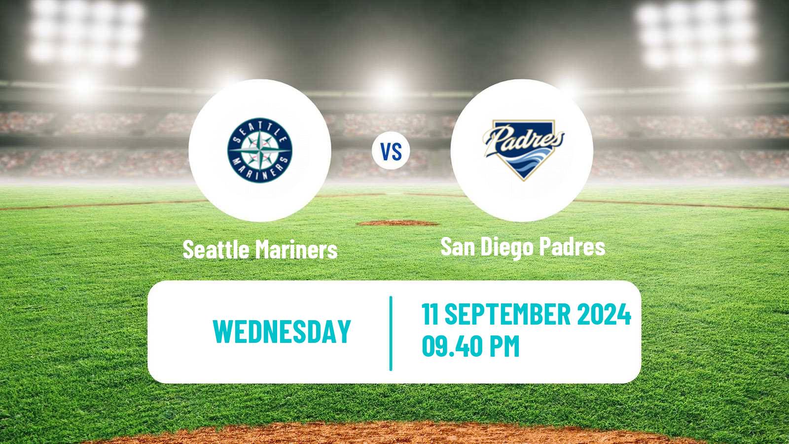 Baseball MLB Seattle Mariners - San Diego Padres