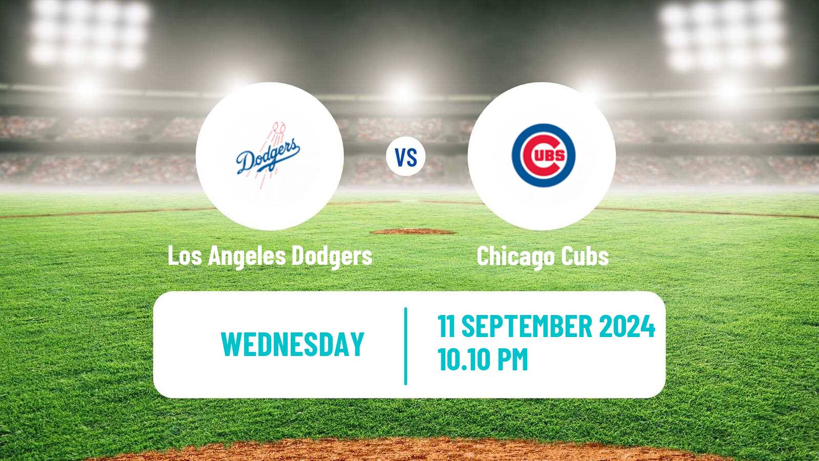 Baseball MLB Los Angeles Dodgers - Chicago Cubs