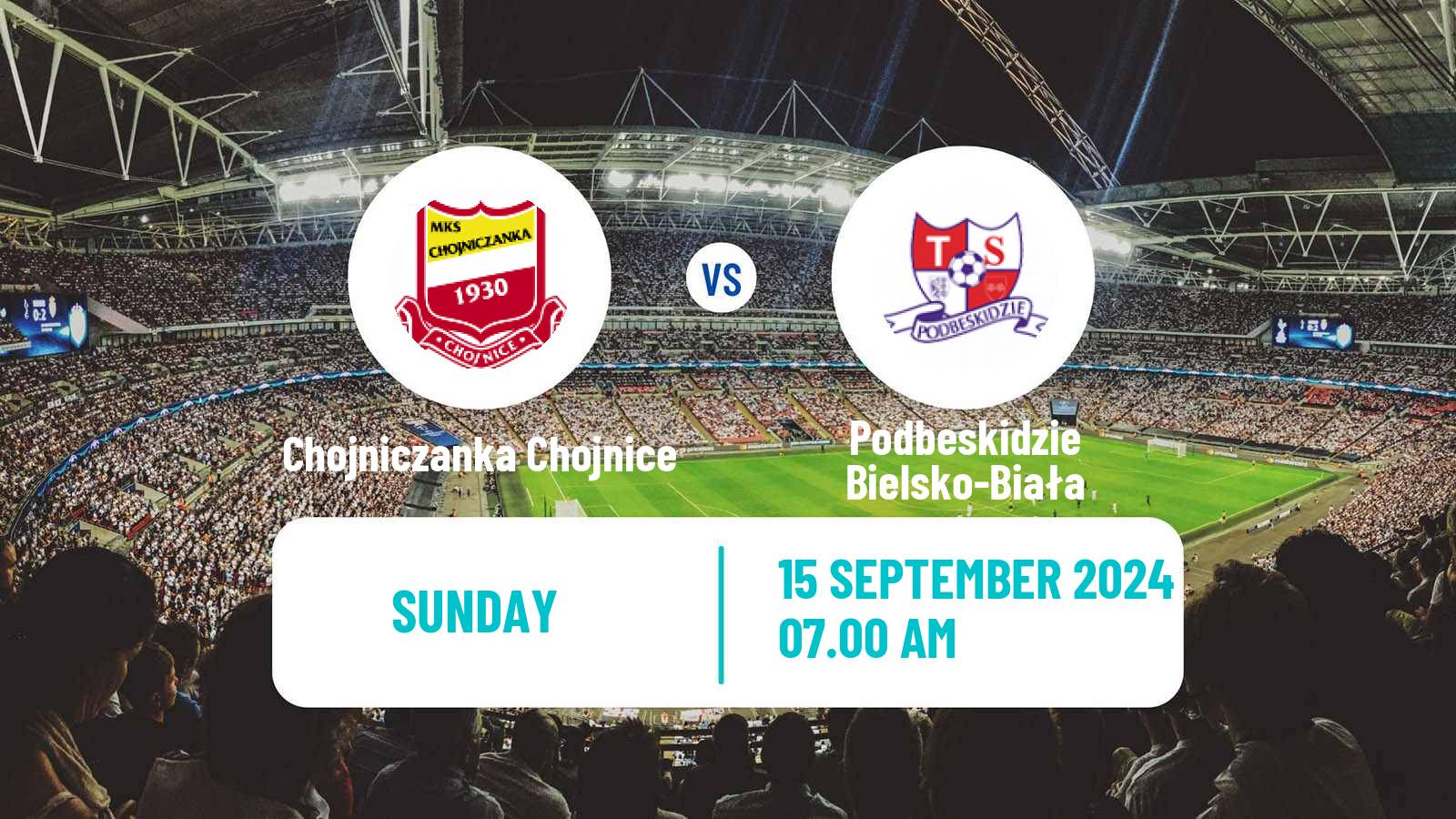 Soccer Polish Division 2 Chojniczanka Chojnice - Podbeskidzie Bielsko-Biała