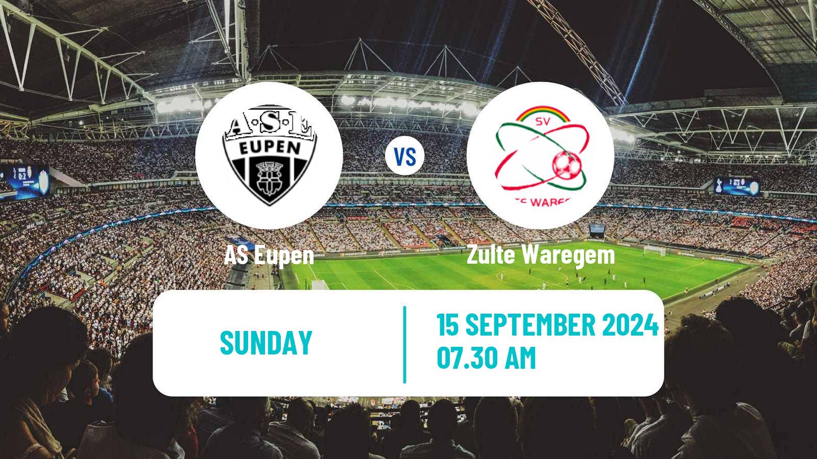 Soccer Belgian Сhallenger Pro League Eupen - Zulte Waregem