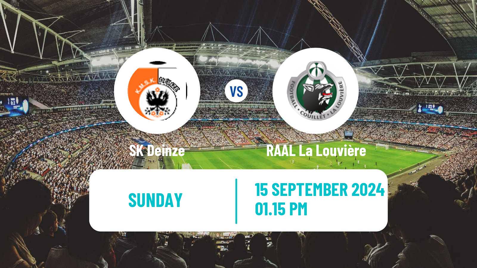 Soccer Belgian Сhallenger Pro League Deinze - RAAL La Louvière