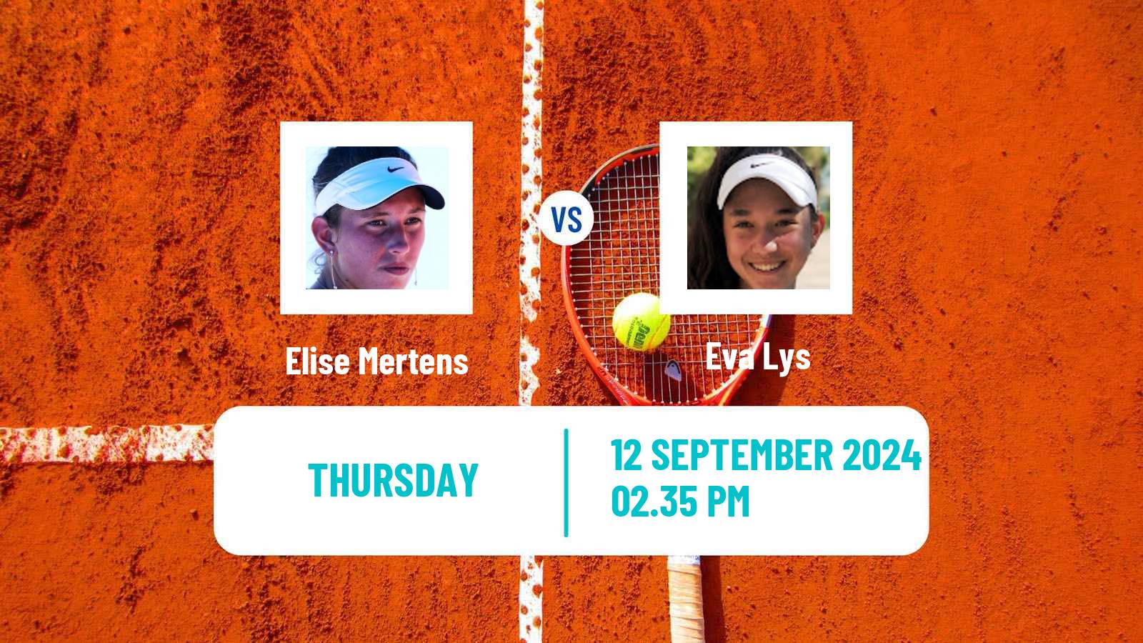 Tennis WTA Monastir Elise Mertens - Eva Lys