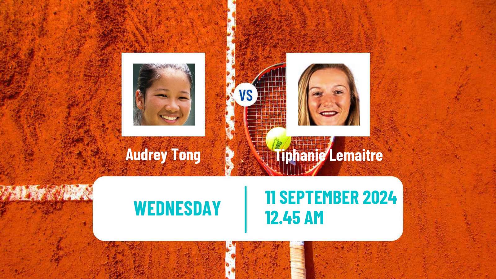 Tennis ITF W15 Singapore Women Audrey Tong - Tiphanie Lemaitre