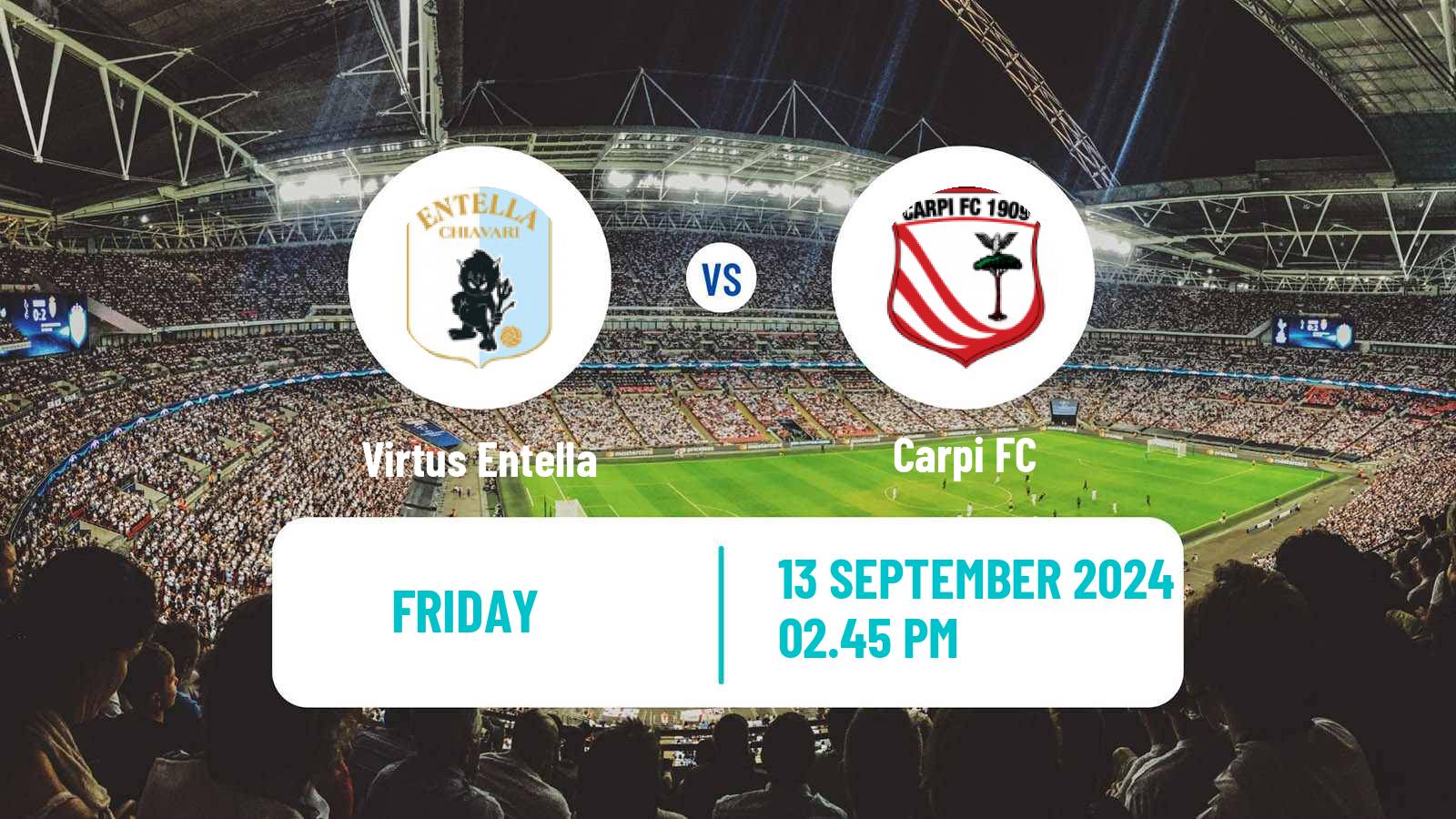 Soccer Italian Serie C Group B Virtus Entella - Carpi