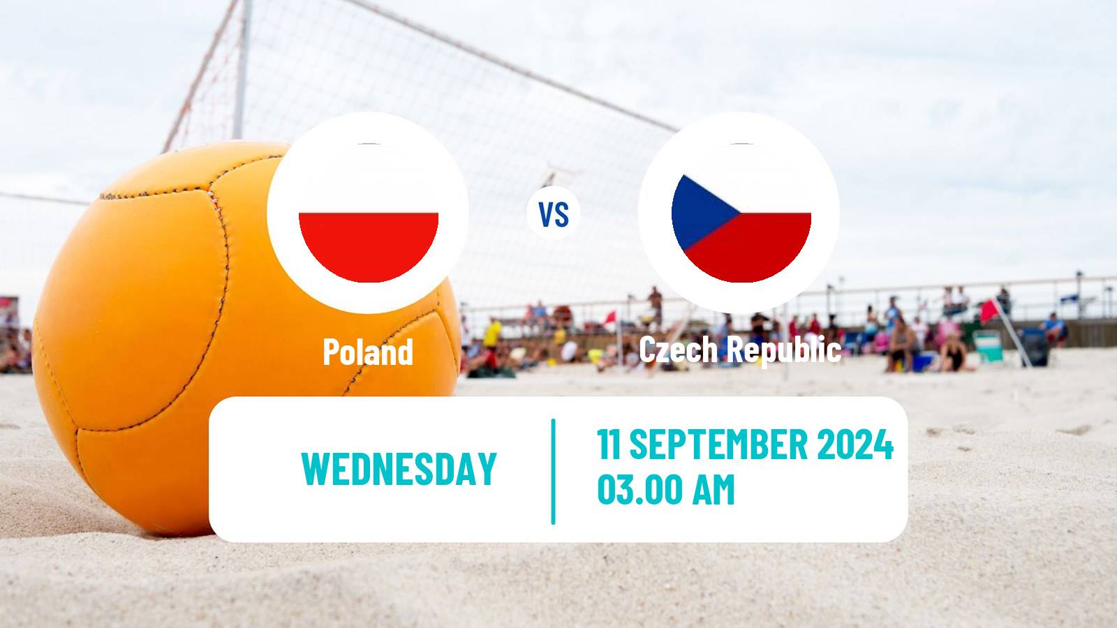 Beach soccer EBSL Superfinal Poland - Czech Republic