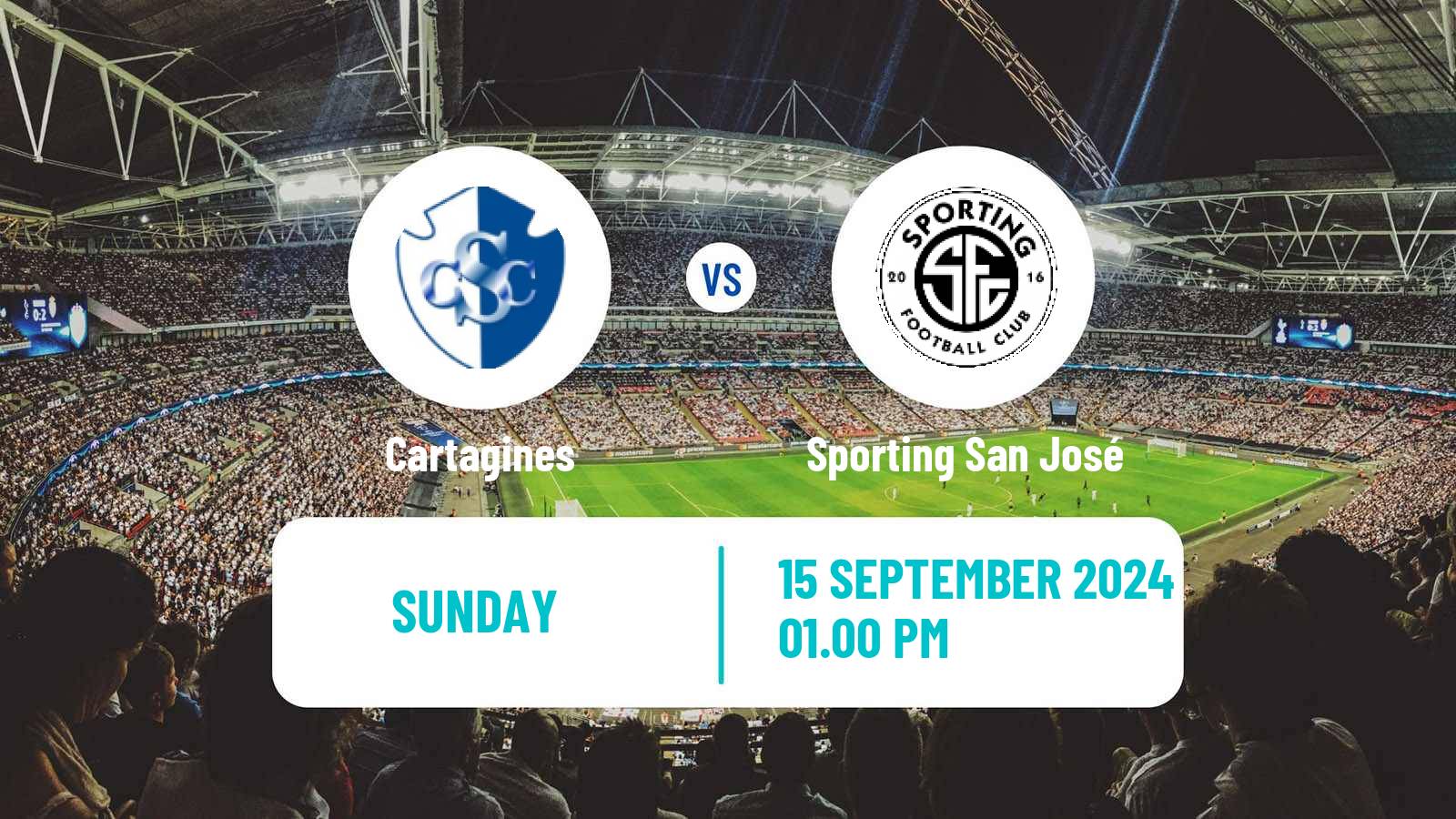 Soccer Costa Rican Primera Division Cartagines - Sporting San José