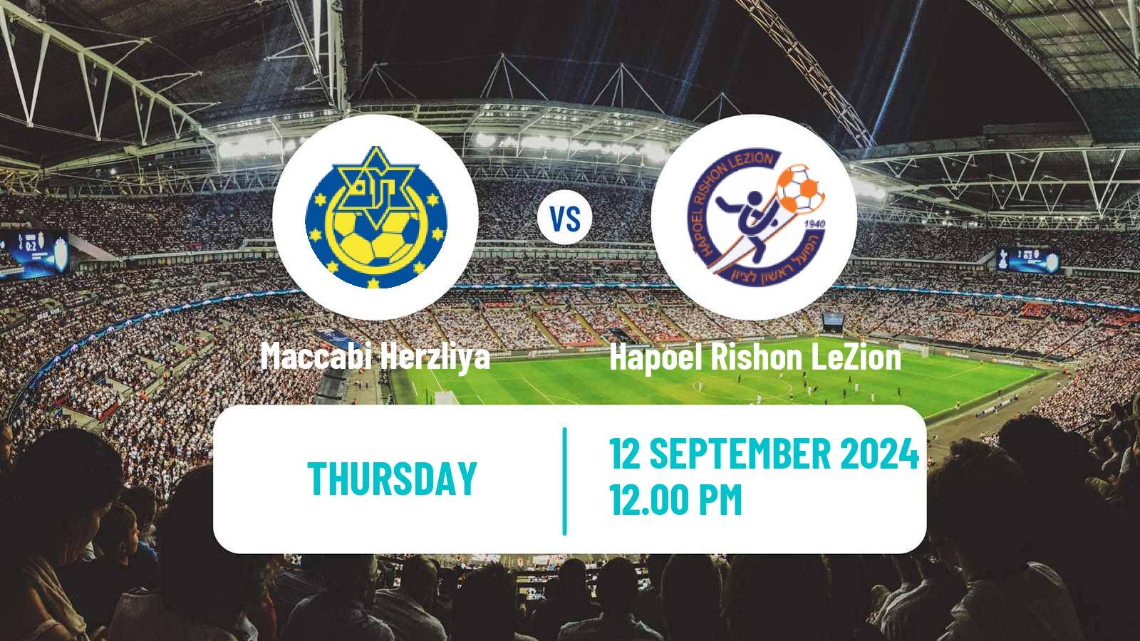 Soccer Israeli Liga Leumit Maccabi Herzliya - Hapoel Rishon LeZion