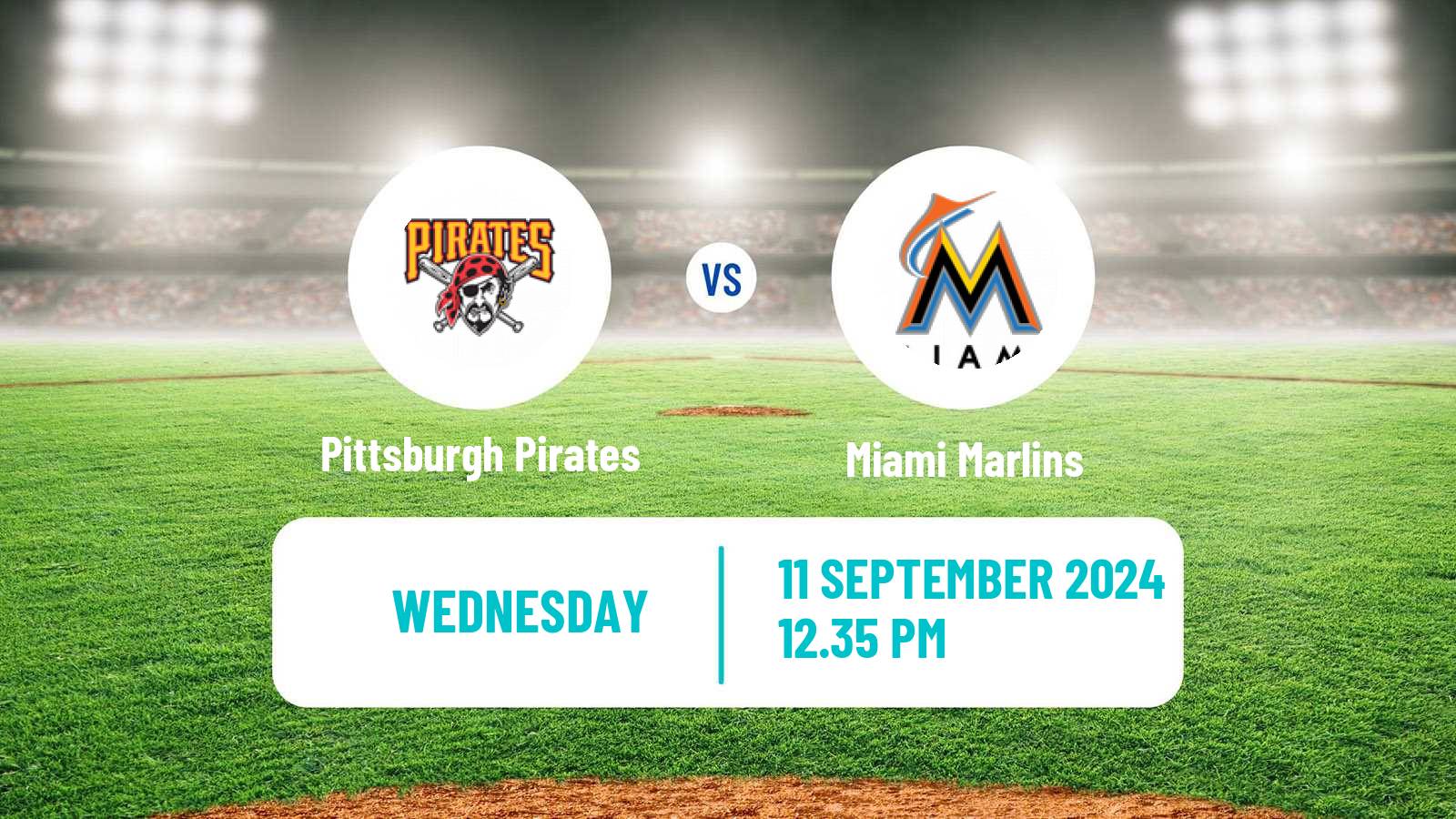 Baseball MLB Pittsburgh Pirates - Miami Marlins