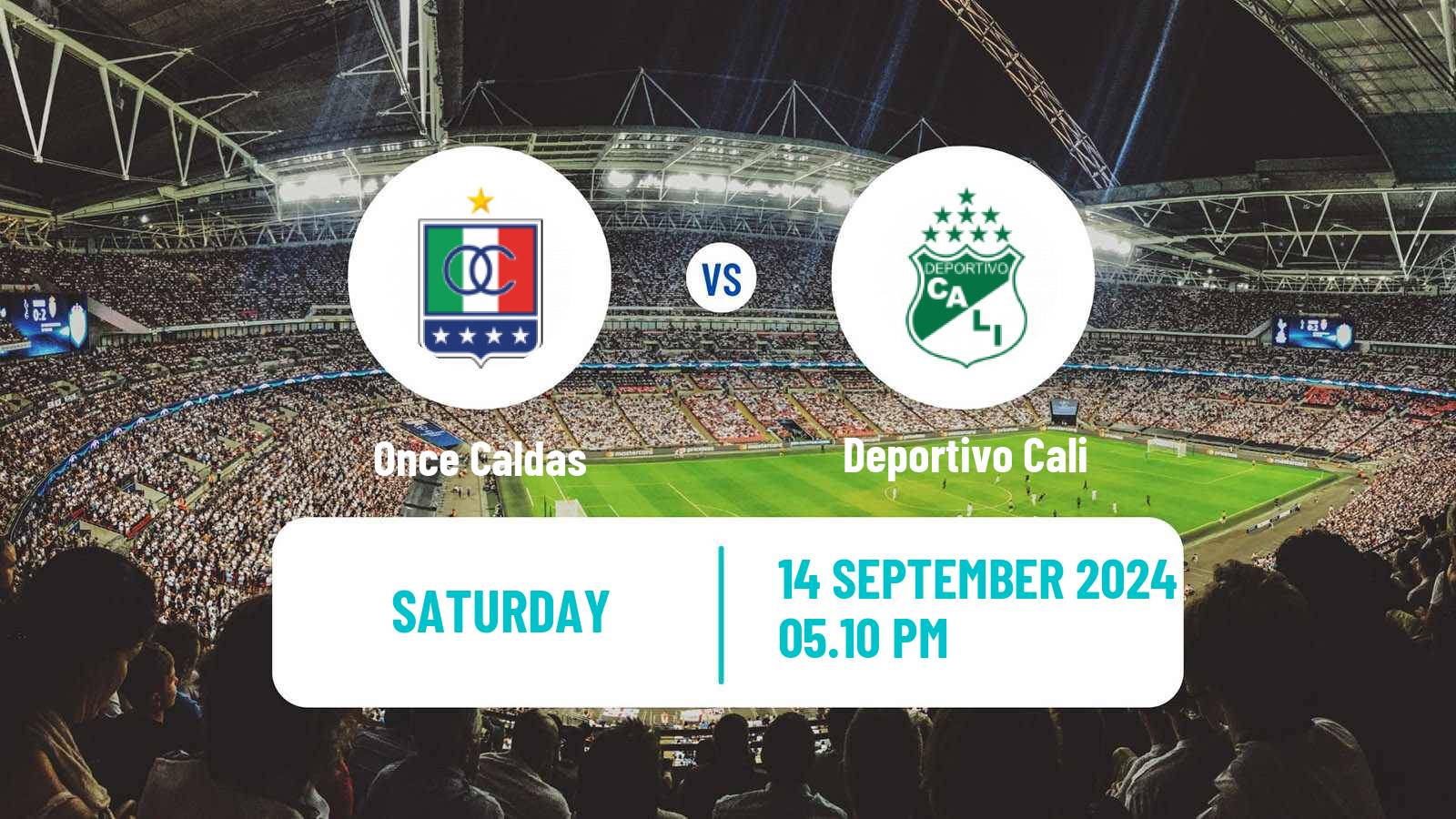 Soccer Colombian Primera A Once Caldas - Deportivo Cali