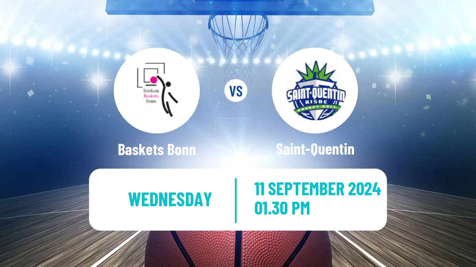 Basketball Club Friendly Basketball Baskets Bonn - Saint-Quentin