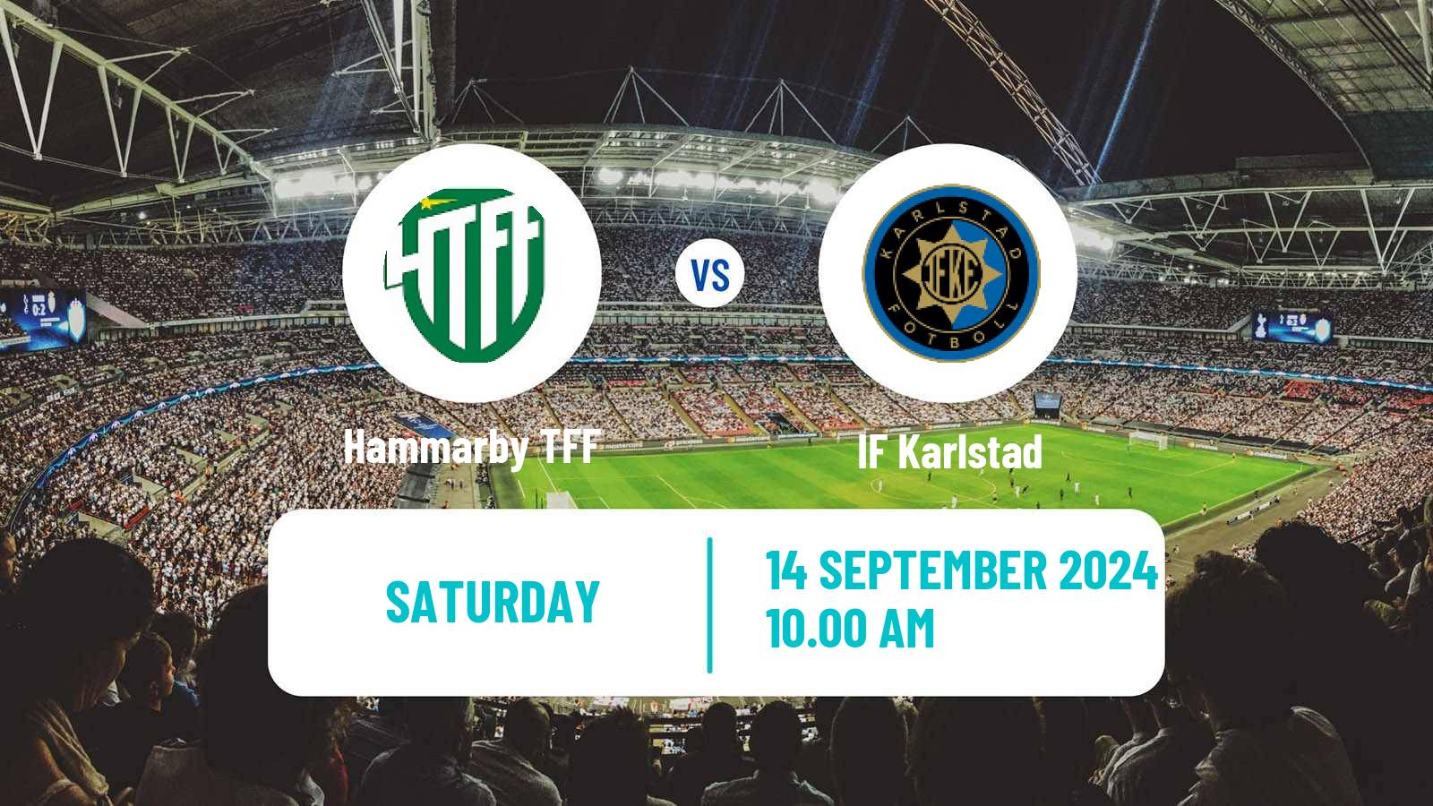 Soccer Swedish Division 1 Norra Hammarby TFF - Karlstad