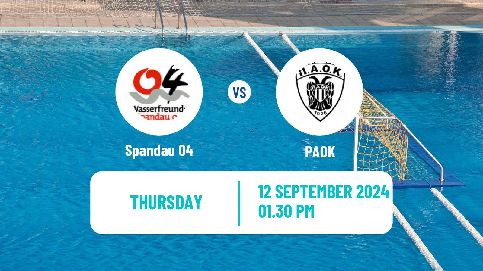 Water polo Champions League Water Polo Spandau 04 - PAOK