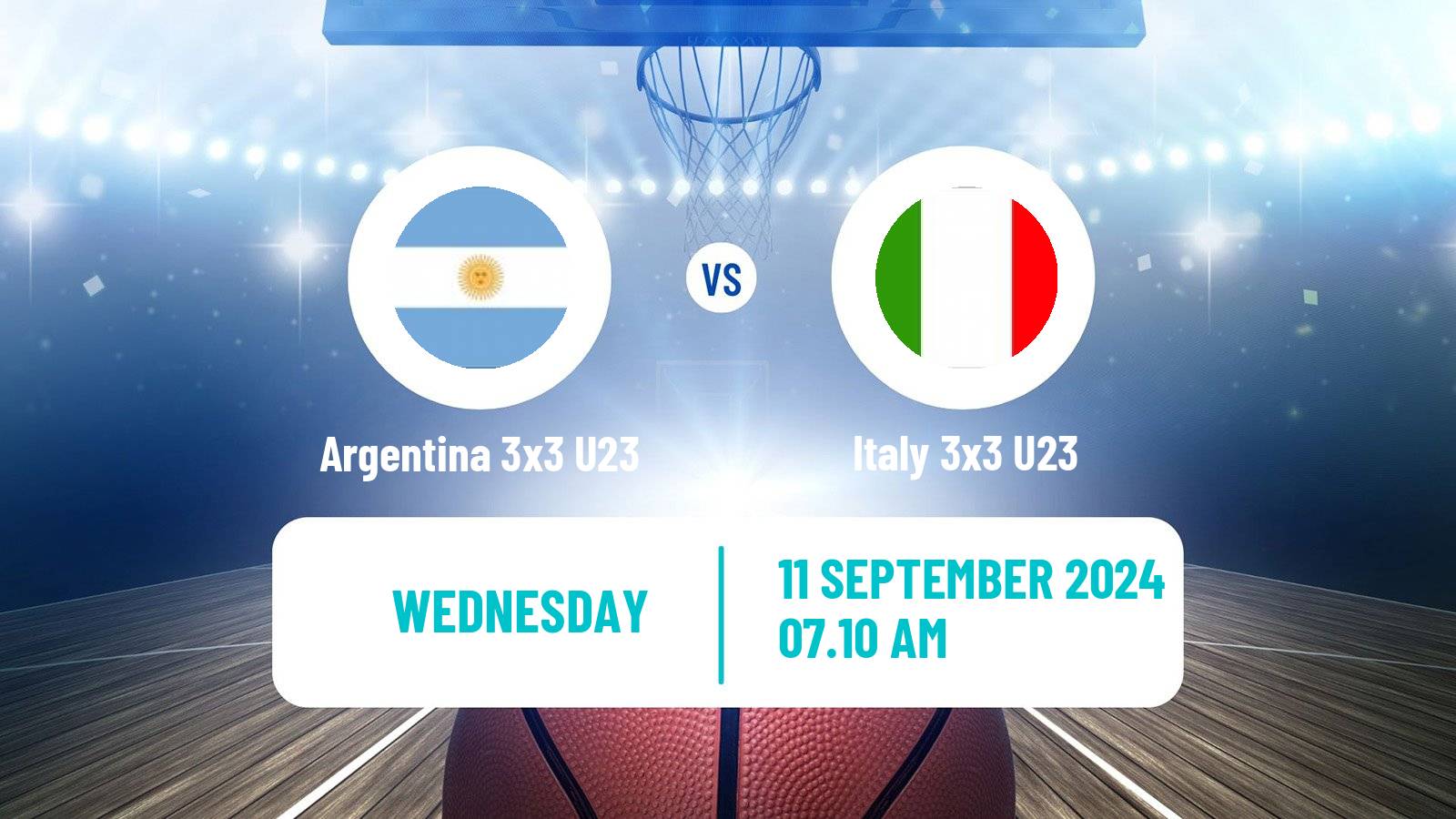 Basketball World Cup Basketball 3x3 U23 Argentina 3x3 U23 - Italy 3x3 U23