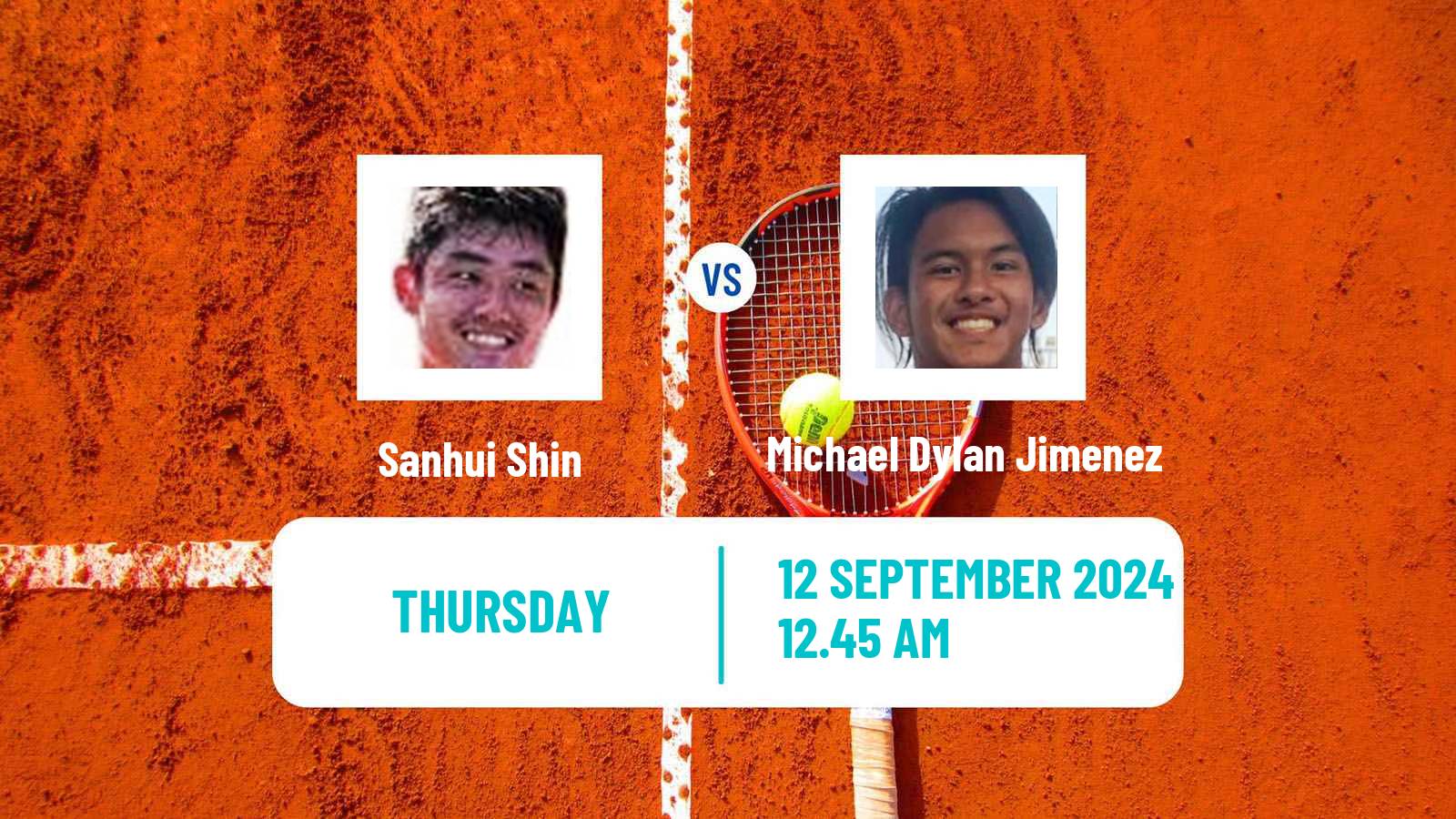 Tennis ITF M15 Singapore Men Sanhui Shin - Michael Dylan Jimenez