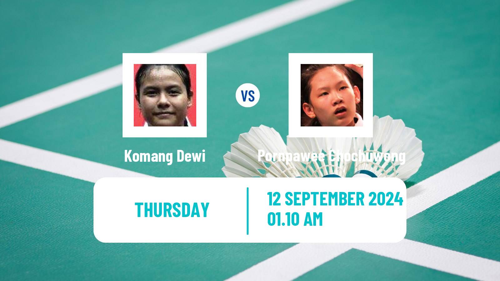 Badminton BWF World Tour Hong Kong Open Women Komang Dewi - Pornpawee Chochuwong