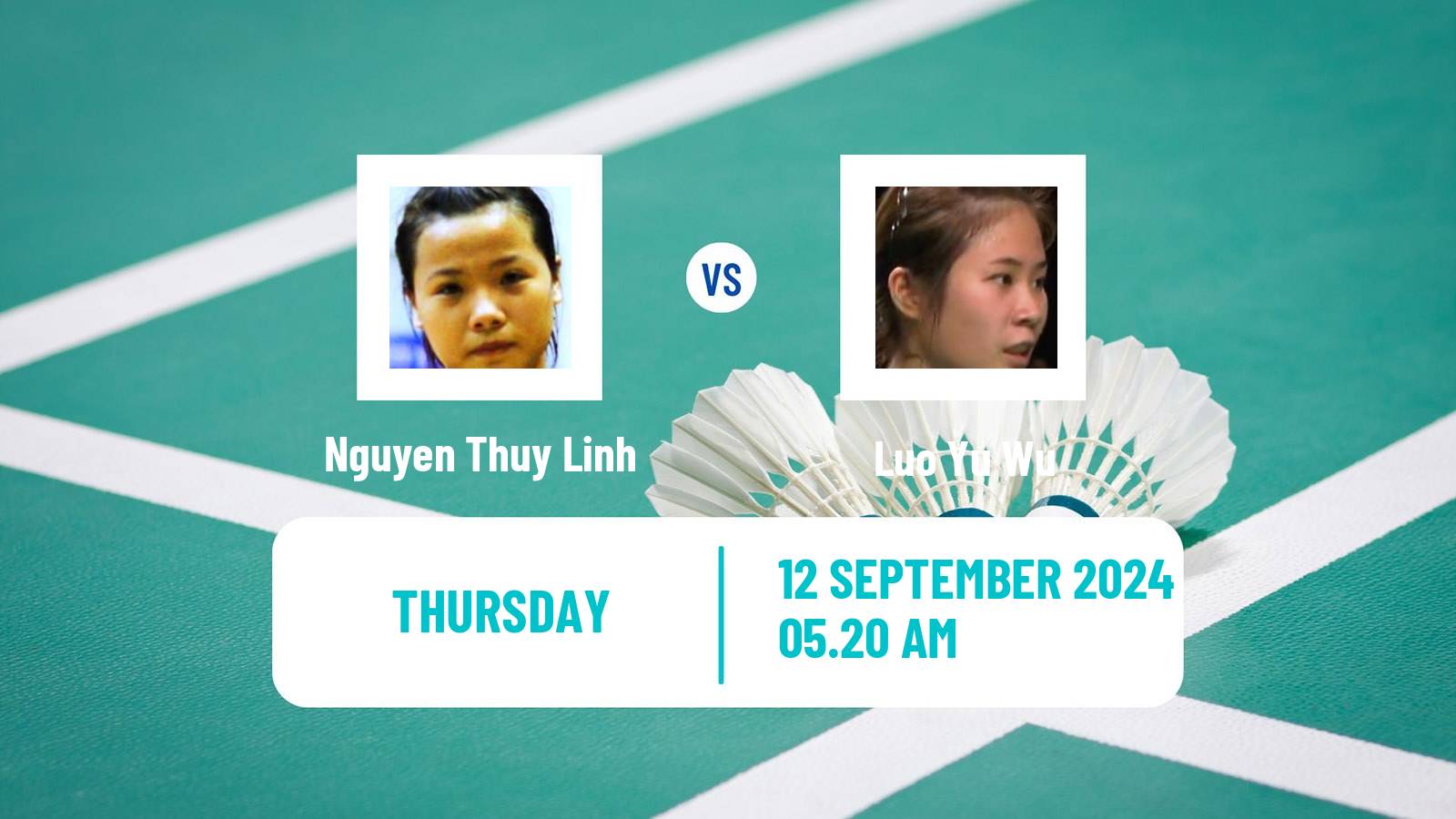 Badminton BWF World Tour Vietnam Open Women Nguyen Thuy Linh - Luo Yu Wu