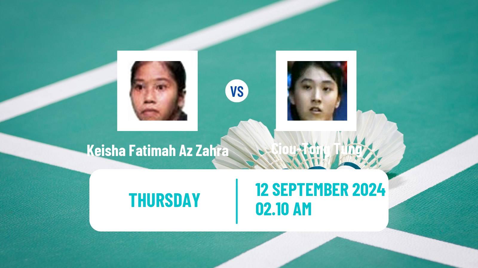 Badminton BWF World Tour Vietnam Open Women Keisha Fatimah Az Zahra - Ciou-Tong Tung