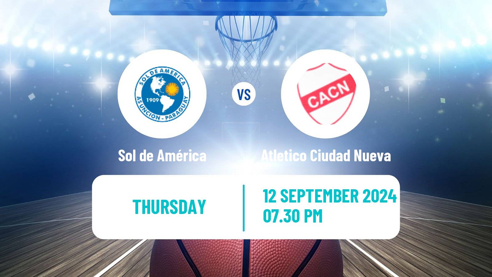 Basketball Paraguayan LNB Basketball Sol de América - Atletico Ciudad Nueva