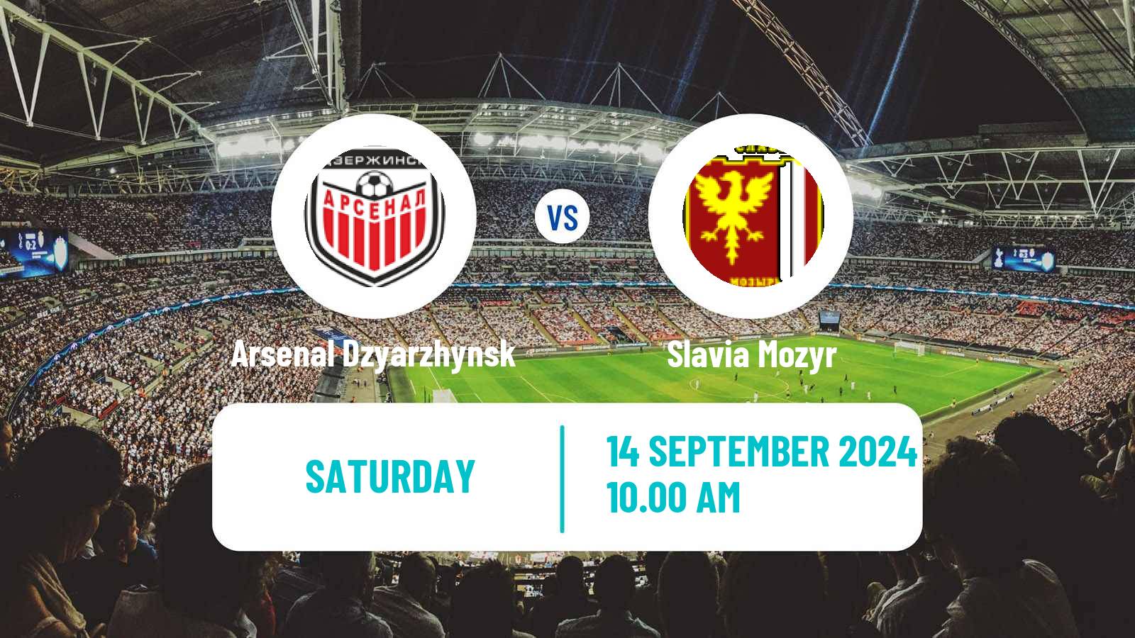 Soccer Belarusian Vysshaya Liga Arsenal Dzyarzhynsk - Slavia Mozyr