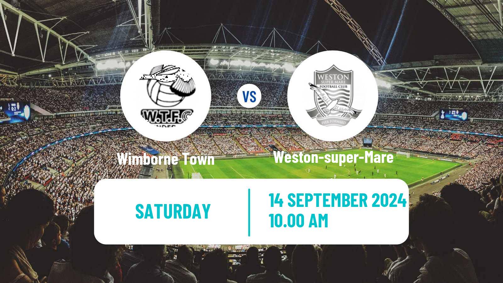 Soccer English FA Cup Wimborne Town - Weston-super-Mare