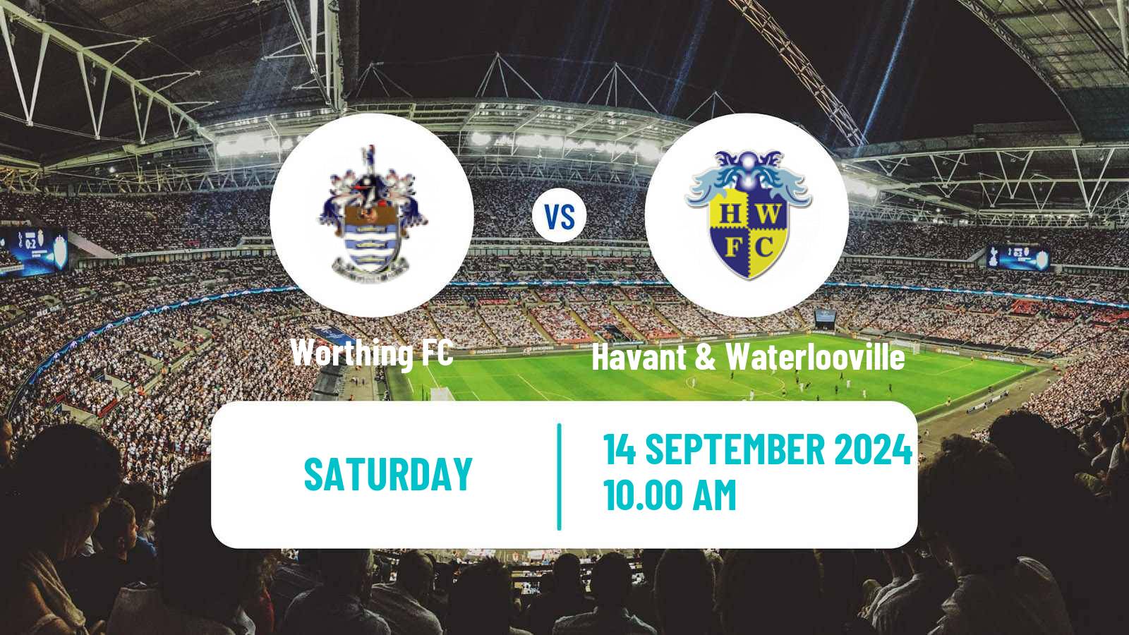 Soccer English FA Cup Worthing - Havant & Waterlooville