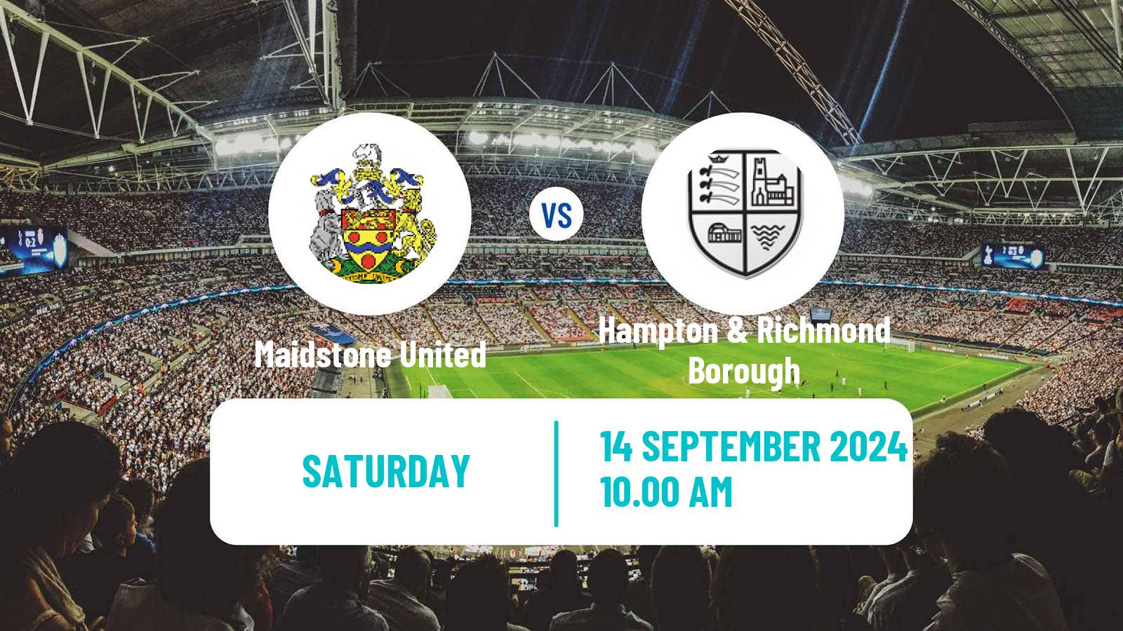 Soccer English FA Cup Maidstone United - Hampton & Richmond Borough