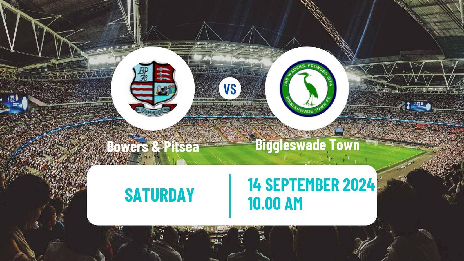 Soccer English FA Cup Bowers & Pitsea - Biggleswade Town