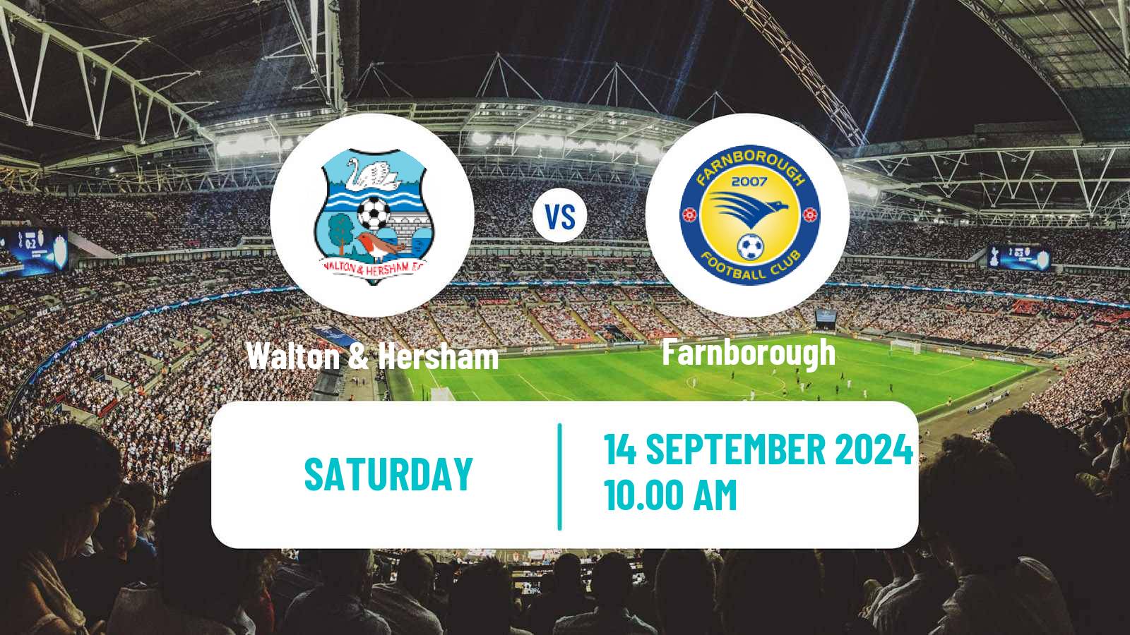 Soccer English FA Cup Walton & Hersham - Farnborough