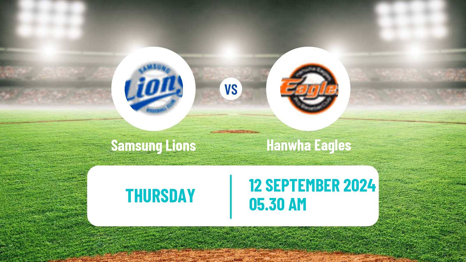 Baseball KBO Samsung Lions - Hanwha Eagles