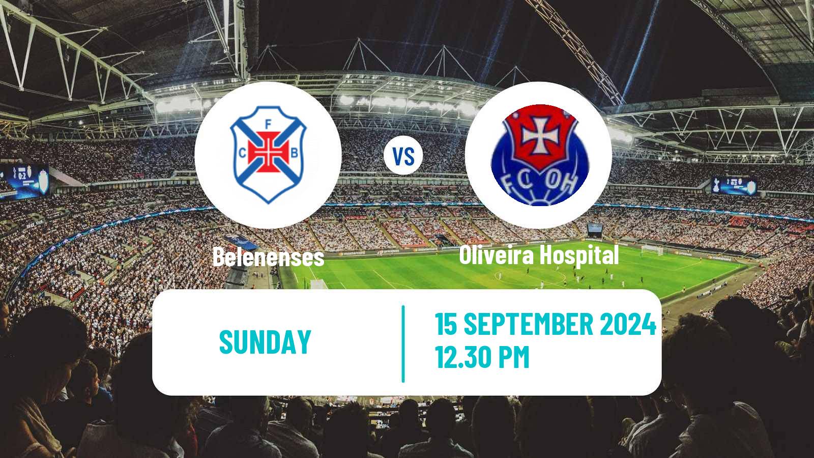 Soccer Portuguese Liga 3 Belenenses - Oliveira Hospital