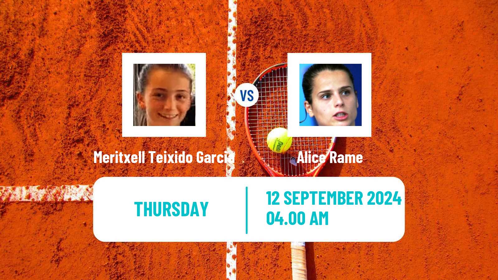 Tennis ITF W35 Reus Women Meritxell Teixido Garcia - Alice Rame