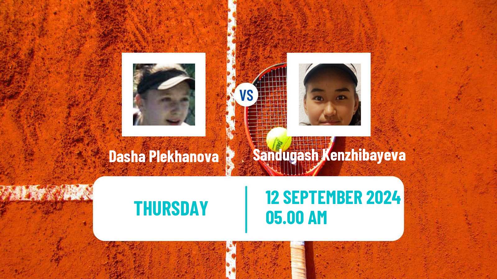 Tennis ITF W15 Monastir 35 Women Dasha Plekhanova - Sandugash Kenzhibayeva