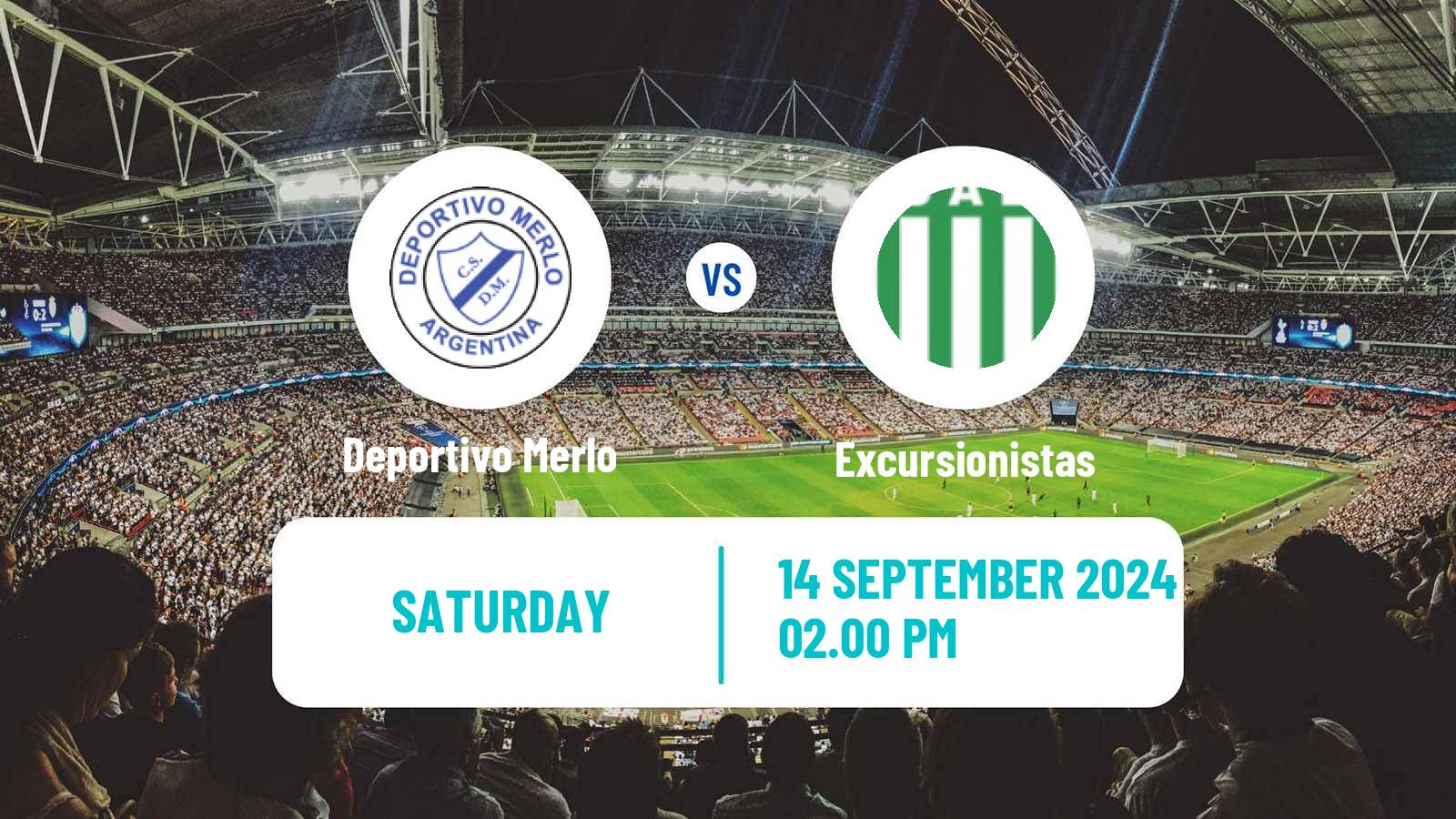 Soccer Argentinian Primera B Deportivo Merlo - Excursionistas