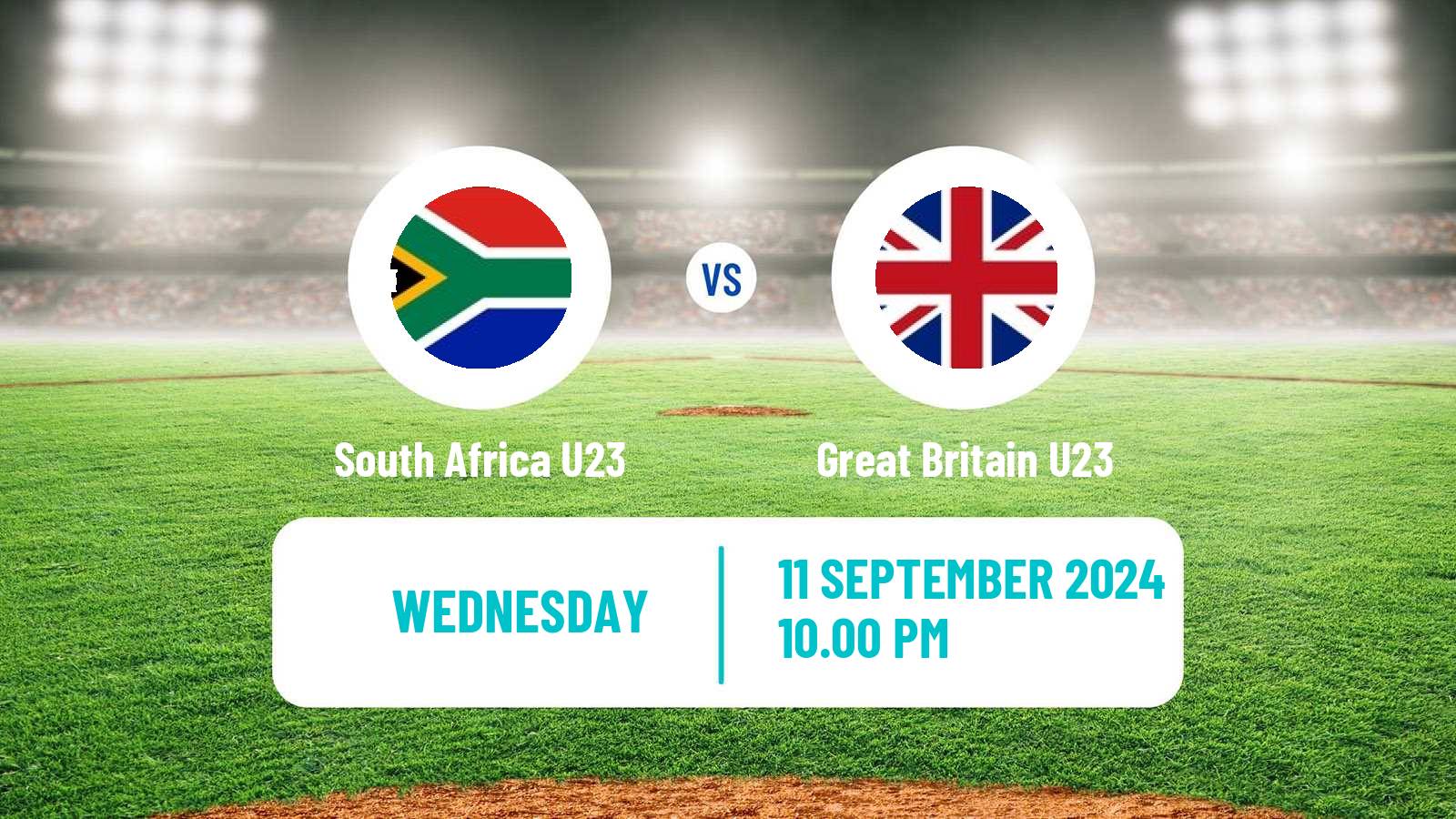 Baseball World Cup U23 Baseball South Africa U23 - Great Britain U23