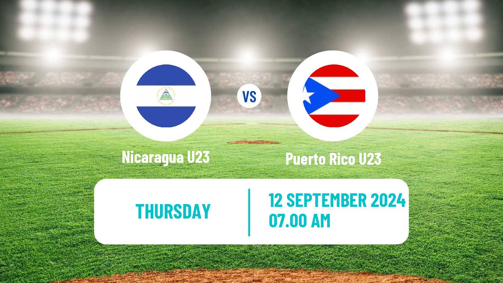 Baseball World Cup U23 Baseball Nicaragua U23 - Puerto Rico U23