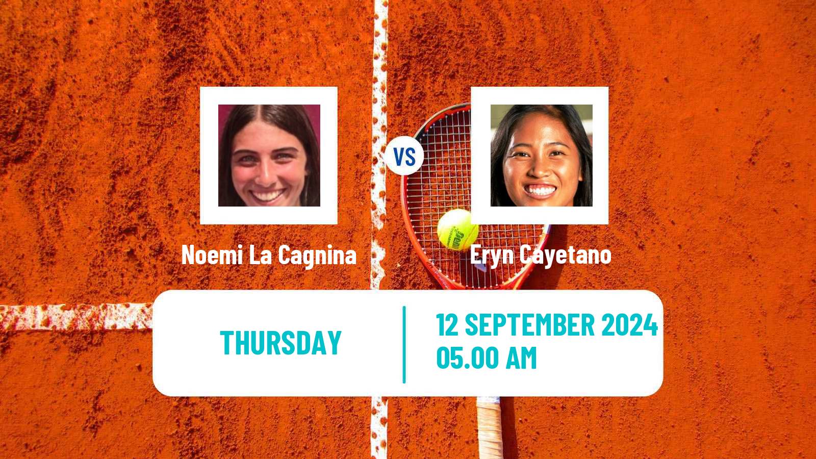 Tennis ITF W15 Monastir 35 Women Noemi La Cagnina - Eryn Cayetano