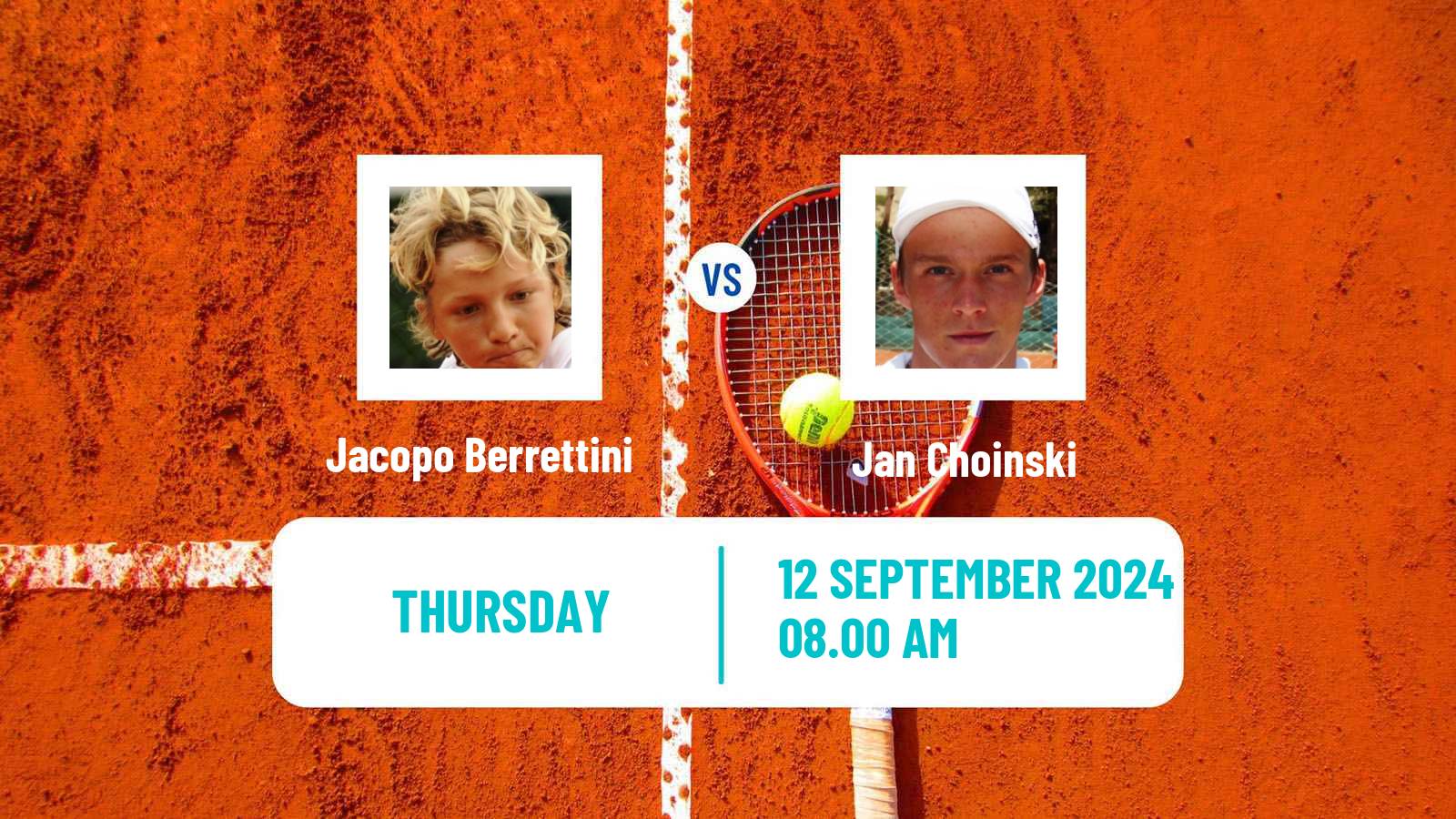 Tennis Szczecin Challenger Men Jacopo Berrettini - Jan Choinski