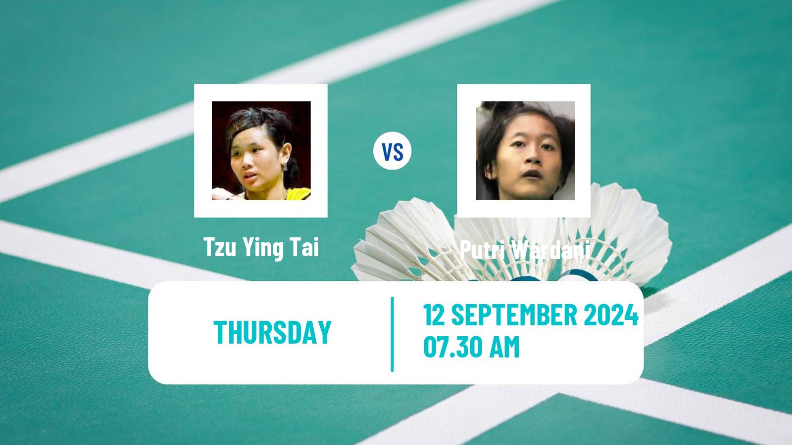 Badminton BWF World Tour Hong Kong Open Women Tzu Ying Tai - Putri Wardani