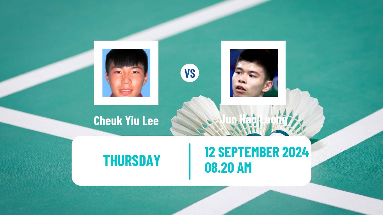 Badminton BWF World Tour Hong Kong Open Men Cheuk Yiu Lee - Jun Hao Leong