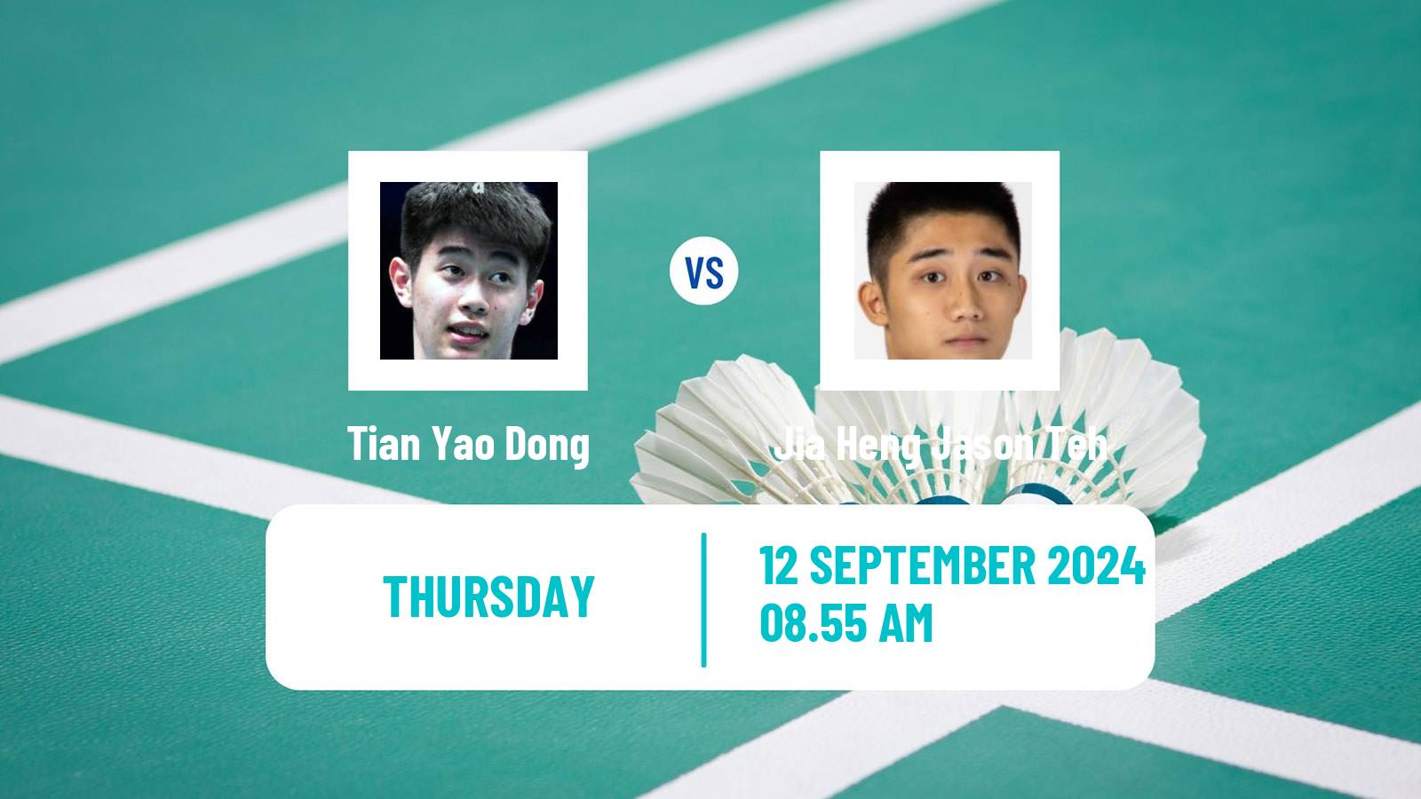 Badminton BWF World Tour Vietnam Open Men Tian Yao Dong - Jia Heng Jason Teh