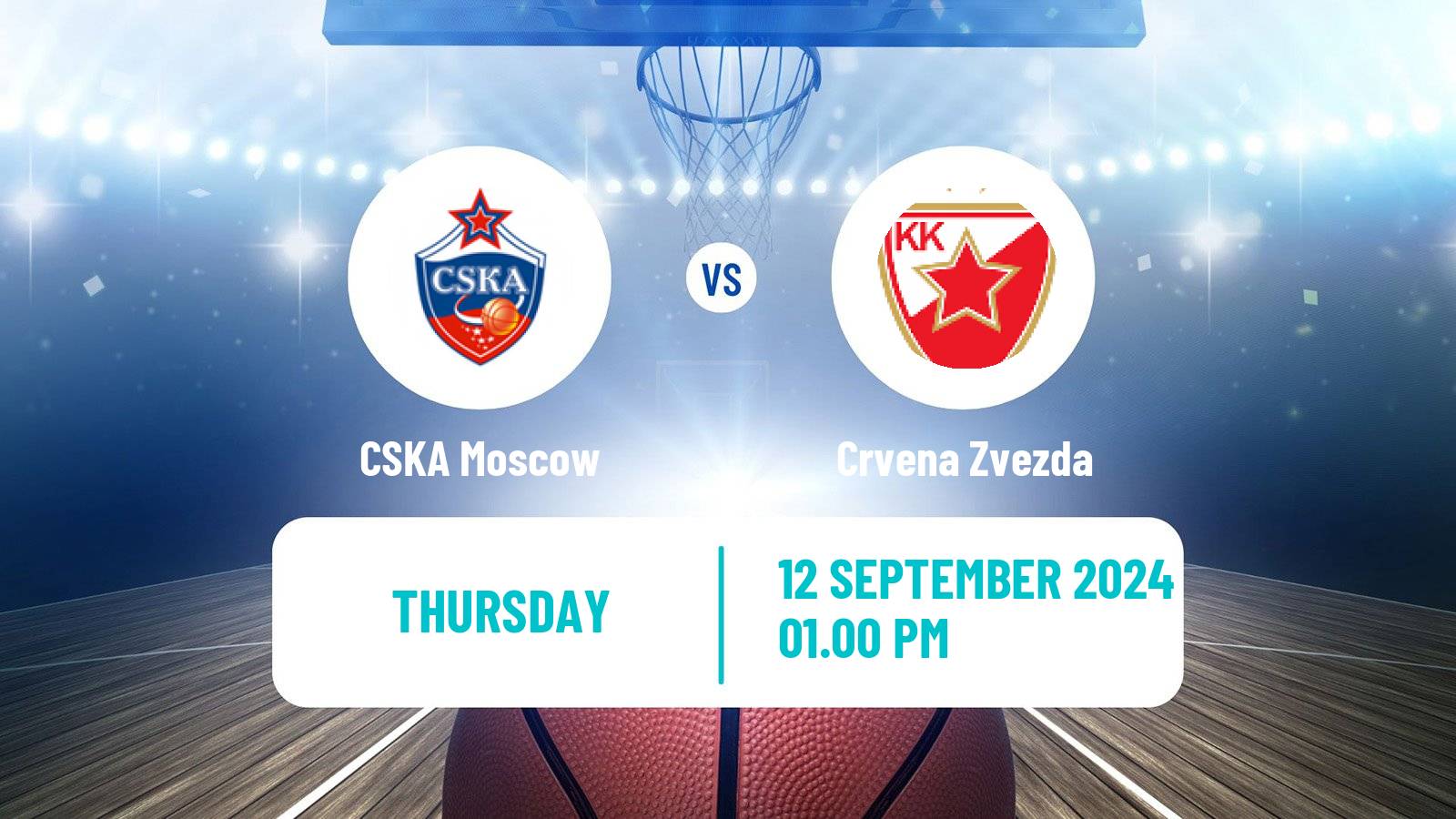 Basketball VTB Super Cup CSKA Moscow - Crvena Zvezda