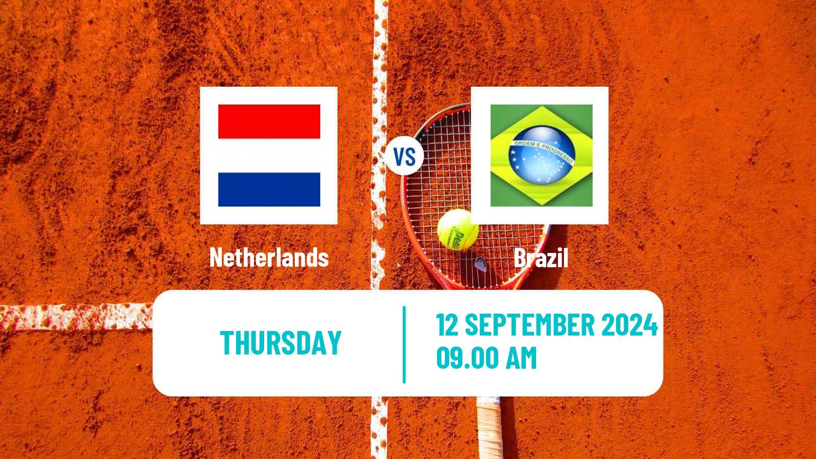 Tennis Davis Cup - World Group Teams Netherlands - Brazil