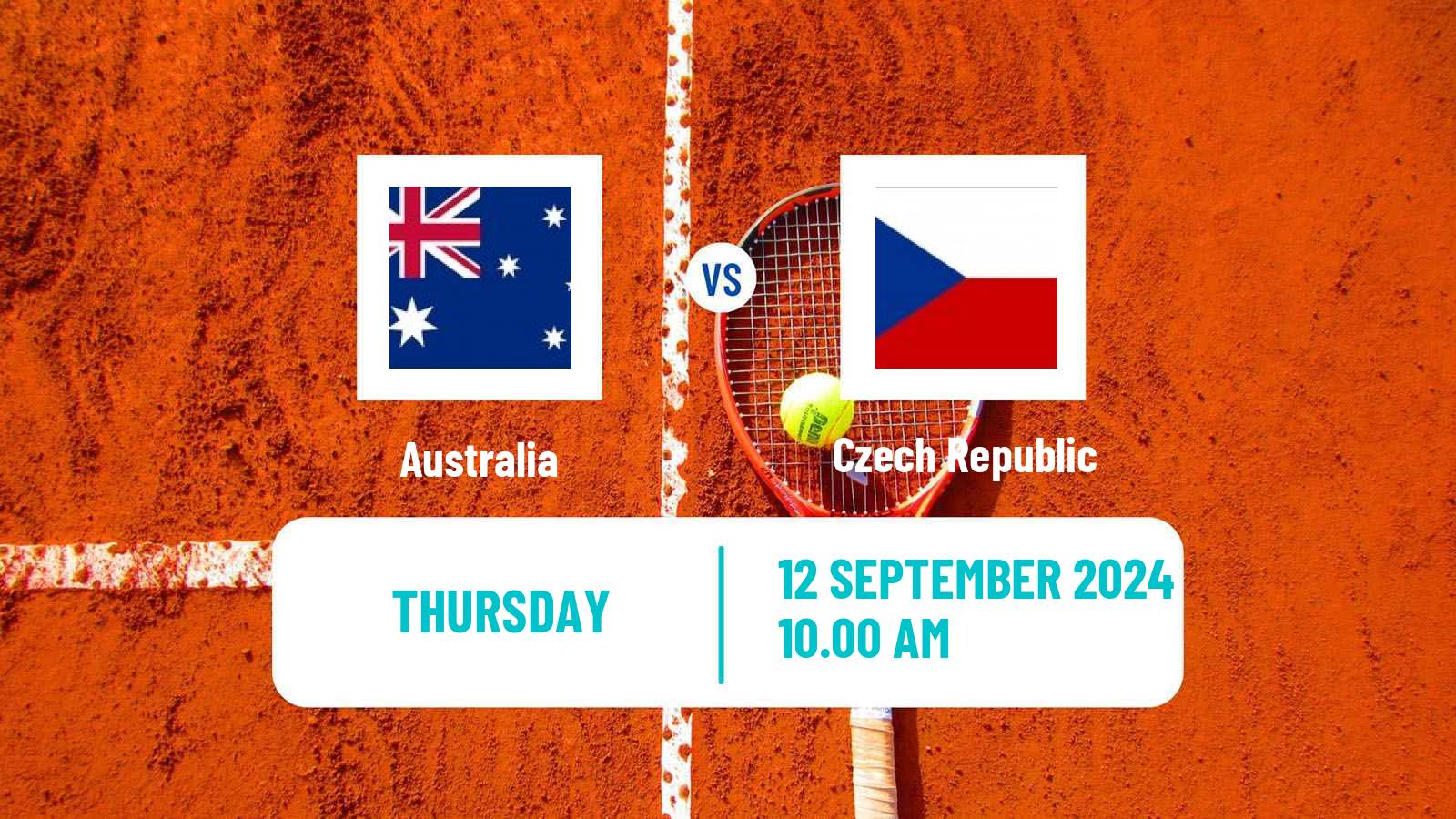 Tennis Davis Cup - World Group Teams Australia - Czech Republic