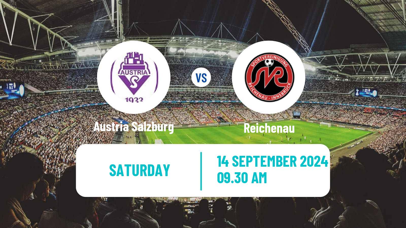 Soccer Austrian Regionalliga West Austria Salzburg - Reichenau