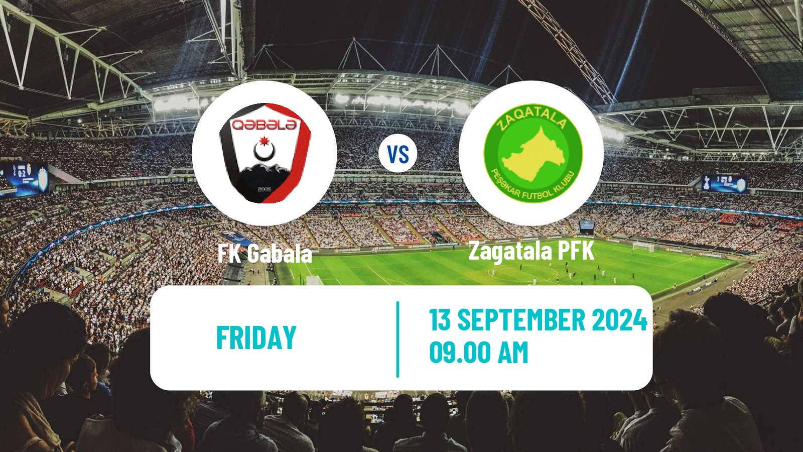 Soccer Azerbaijan First Division Gabala - Zagatala