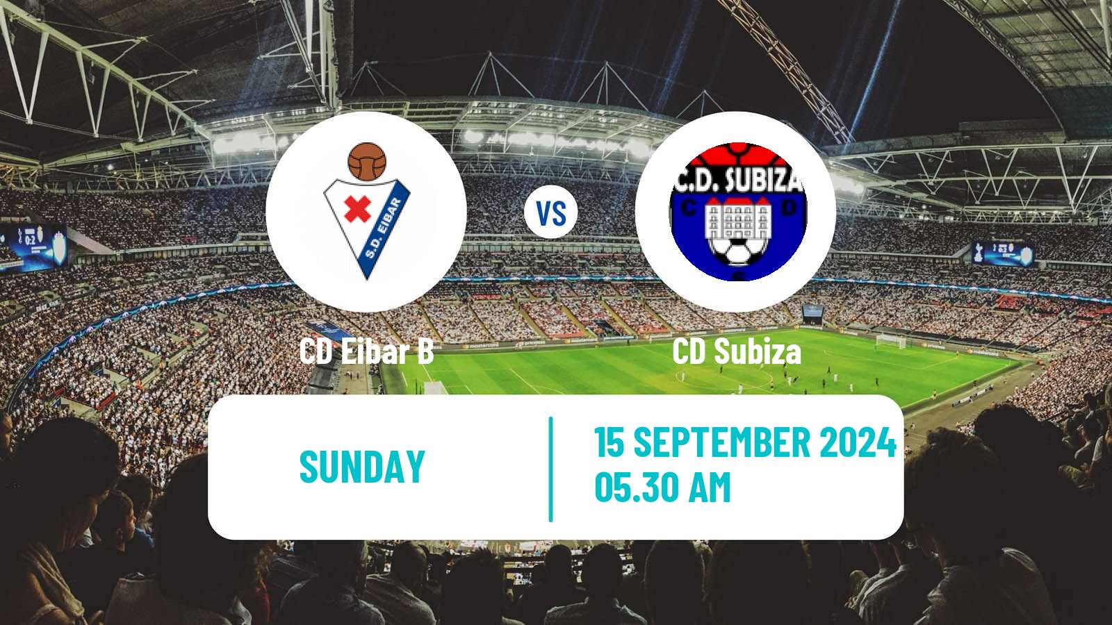 Soccer Spanish Segunda RFEF - Group 2 Eibar B - Subiza