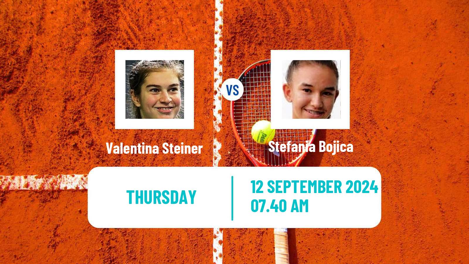 Tennis ITF W15 Kursumlijska Banja 18 Women Valentina Steiner - Stefania Bojica