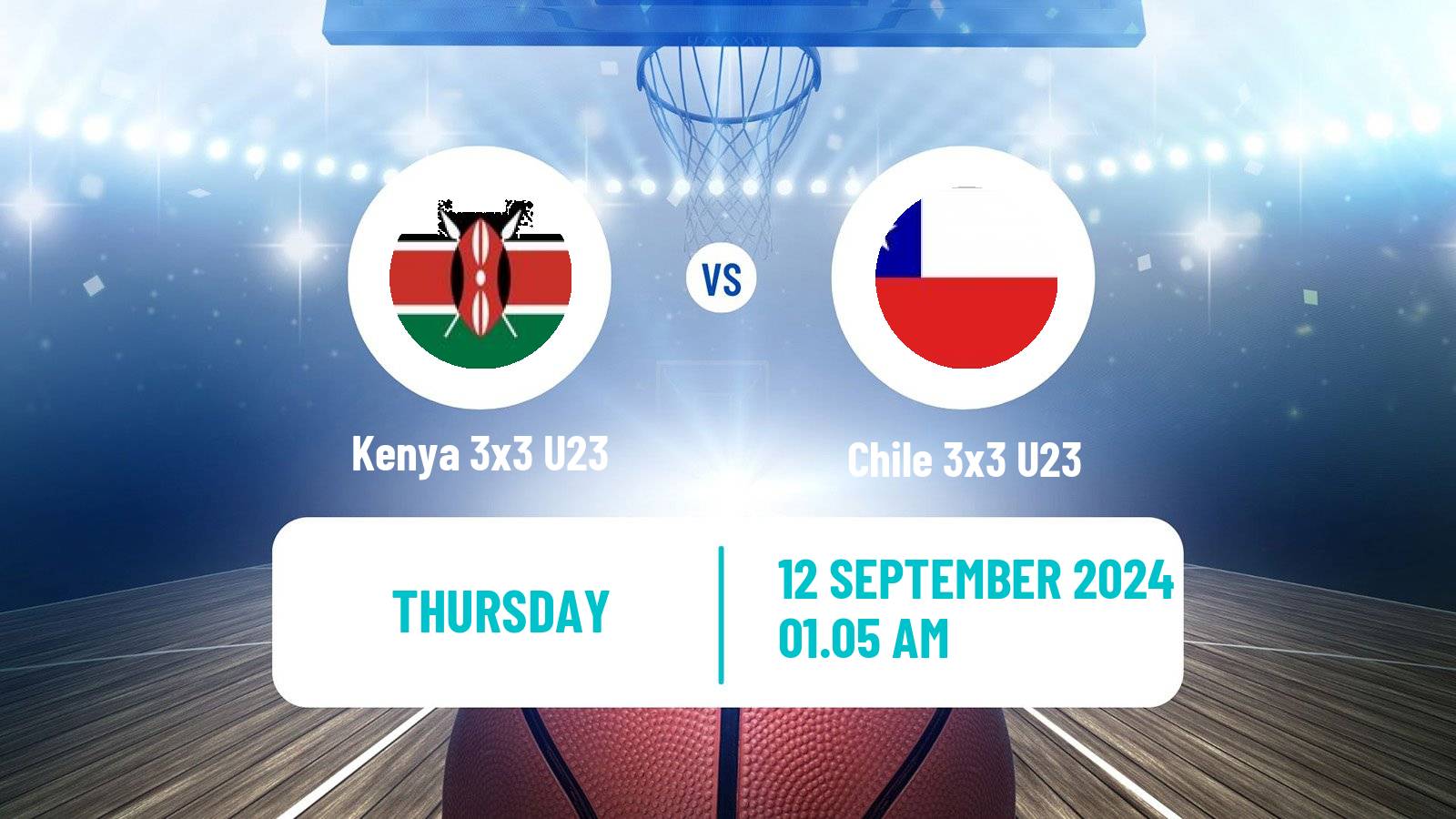 Basketball World Cup Basketball 3x3 U23 Kenya 3x3 U23 - Chile 3x3 U23