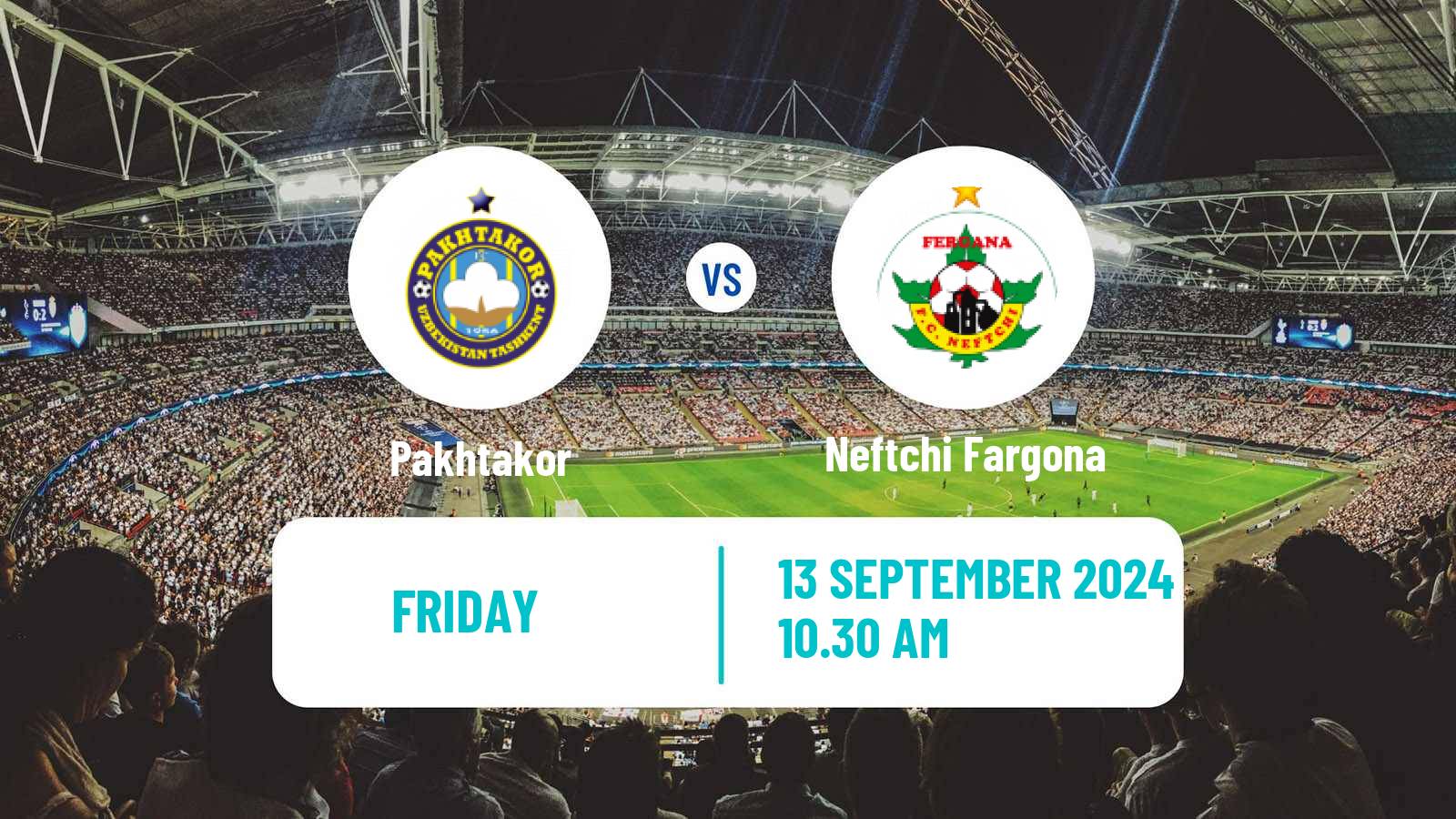 Soccer Uzbek League Pakhtakor - Neftchi Fargona