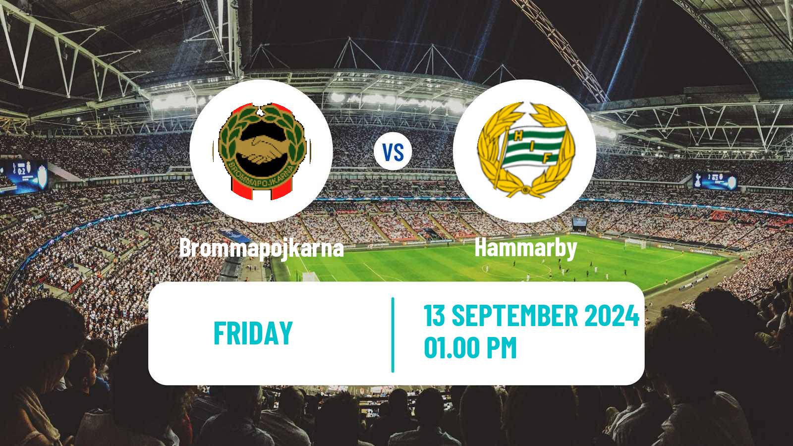 Soccer Swedish Allsvenskan Women Brommapojkarna - Hammarby